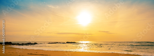 Golden sunset over the ocean