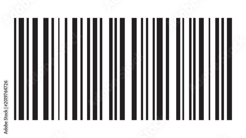 Bild auf Leinwand Barcode with abstract vertical black and white lines a symbol for product scanni