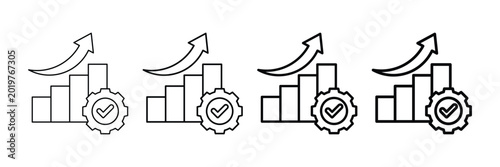 Tableau sur toile Improvement Icon Set Different Style Collection