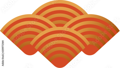 Tableau sur toile Folding Fan Pattern