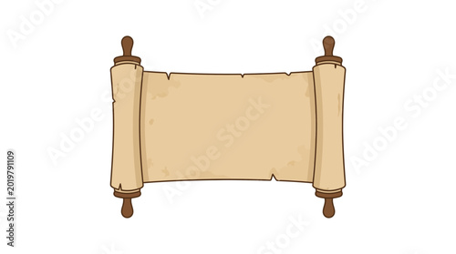 Принти на полотні Blank Scroll Parchment