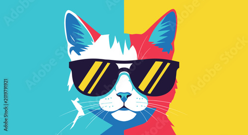 Foto Cool Cat in Sunglasses