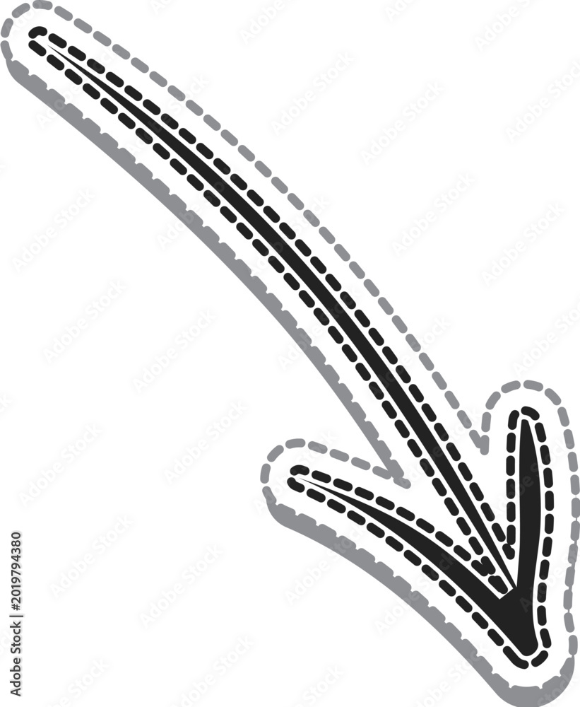 Fototapeta premium Black arrow