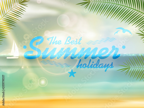 Beautiful Seaside View Poster.