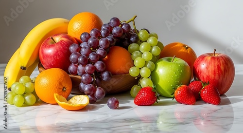 Fresh Fruit Still Life Arrangement.