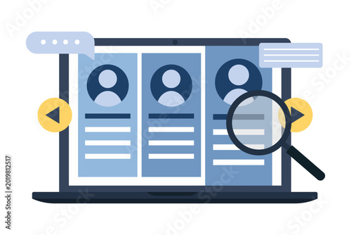 Bild auf Leinwand Human resources and recruitment