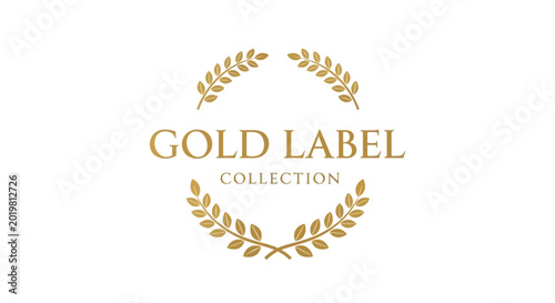 Gold Label Collection Logo with Laurel Wreath