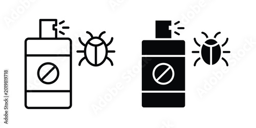 Konstfotografi Insecticide icon vector on white background.