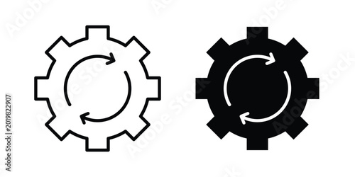 Photos Processing icon vector on white background.