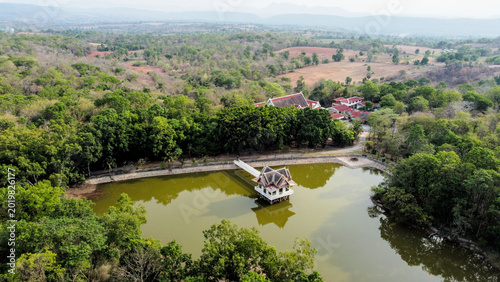 Canvas Print Wat Tham Pheka Temple in Thepharak, Nakhon Ratchasima, Thailand