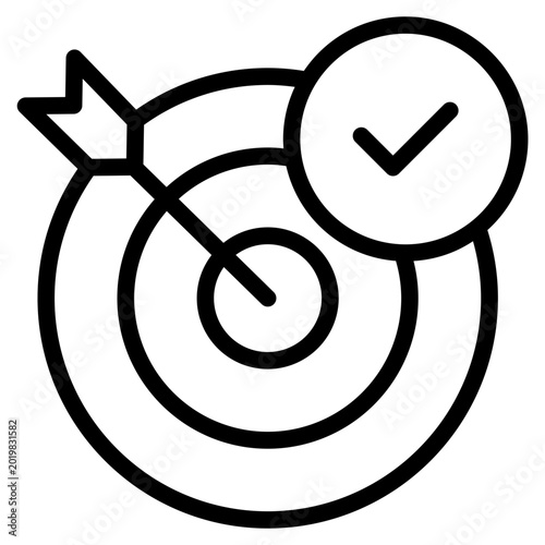 Succes target icon vector illustration