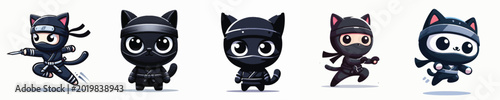 Photography vector of a cat ninja