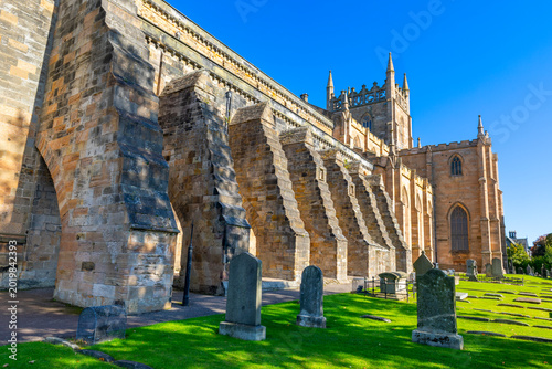 Dunfermline Abbey showcases historic architecture and ancient burial grounds in Scotland