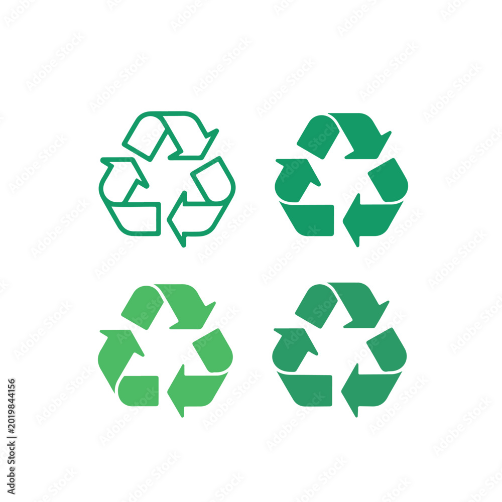 Obraz premium green recycle symbol