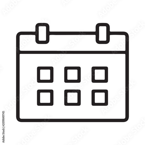 Minimalist Calendar Icon