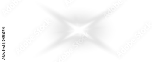 Cuadro en lienzo Radiant star glow PNG vector with sparkling light rays and magical flare creatin