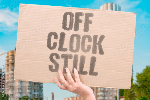 Canvas-taulu "Off Clock Still" Workers technically off the clock continue responding to employer messages constantly