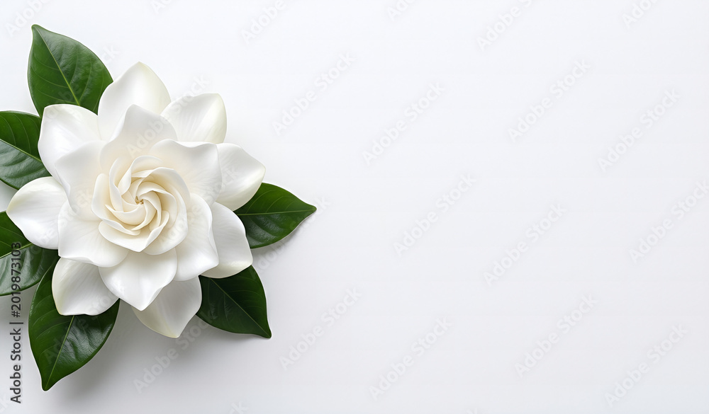 Fototapeta premium white rose on a white background