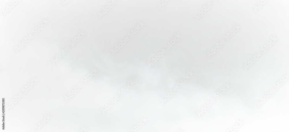 Fototapeta premium Wispy white and light gray smoke or cloud effect gently fades upwards, providing a soft ethereal texture on a transparent background