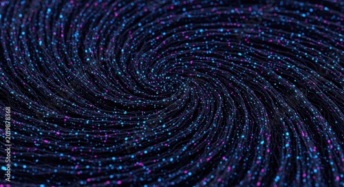 Abstract Swirling Vortex of Cosmic Stardust and Glitter.