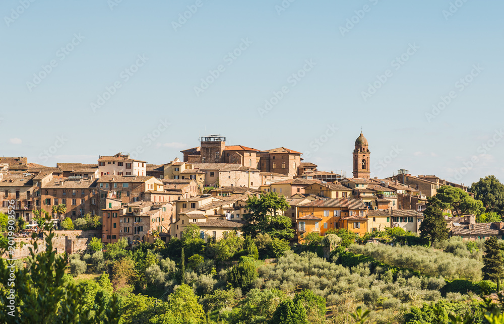 Fototapeta premium Siena view of medieval town, Tuscany, Italy