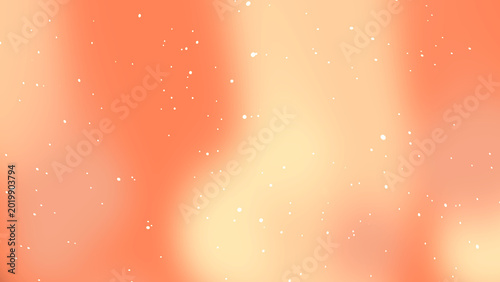 Soft, blurred background with subtle sparkling lights and a warm gradient of peach and cream hues creating a gentle, ethereal glow