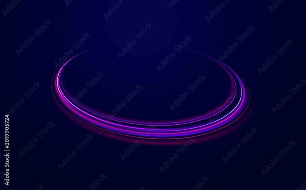 Obraz premium Modern futuristic background with glowing light lines, abstract motion blur, cyberspace energy waves and digital illustration composition