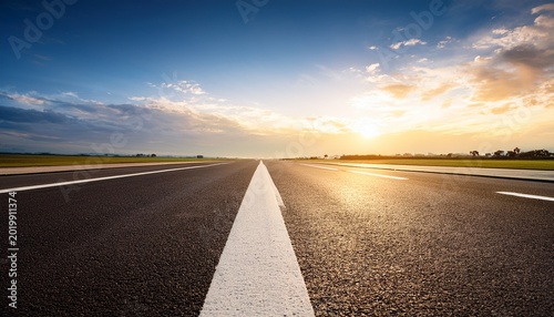 airport runway ai generated