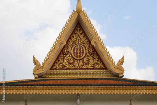 Canvastavla hall in a buddhst complex (silver pagoda) at the royal palace in phnom penh in c