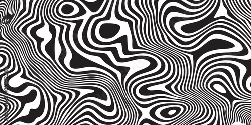 Quadro su tela Optical illusion stripes texture