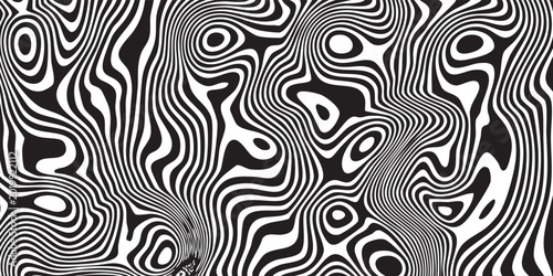Quadro su tela Optical illusion stripes texture