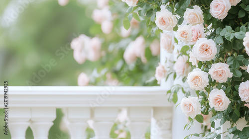A lush arrangement of white and pink flowers in a crystal vase, set against a soft, blurred background