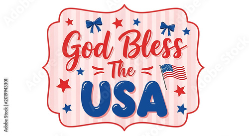 Patriotic 4th of july independence day 250 years anniversary isolated on transparent background