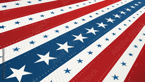 4th of July USA Background Vector