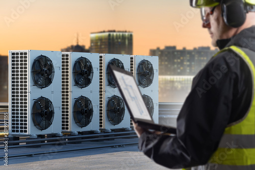 HVAC maintenance, rooftop c...