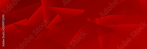 Canvas-taulu Deep red abstract geometric background with sharp crystalline triangles and dark gradients