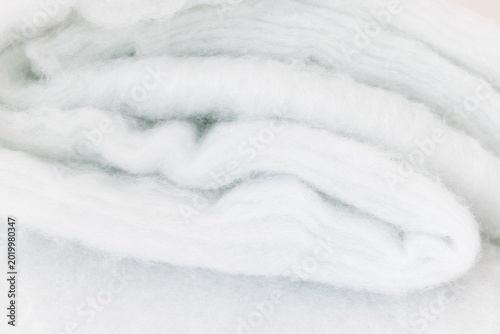 Принти на полотні Folded White Synthetic Padding Fabric