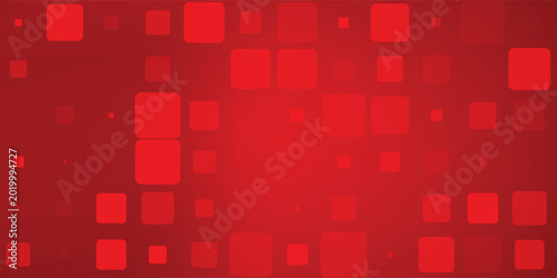 Foto Red abstract background with seamless pattern of rounded squares and rectangles