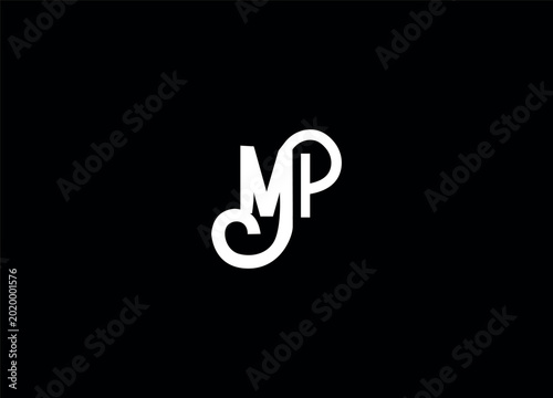 MP initial creative logo design and abstract logo