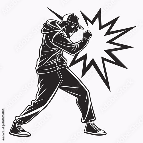 vector illustration of a baseball player