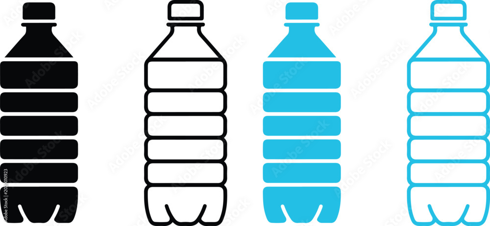 Foto Minimalist Plastic Water Bottle.