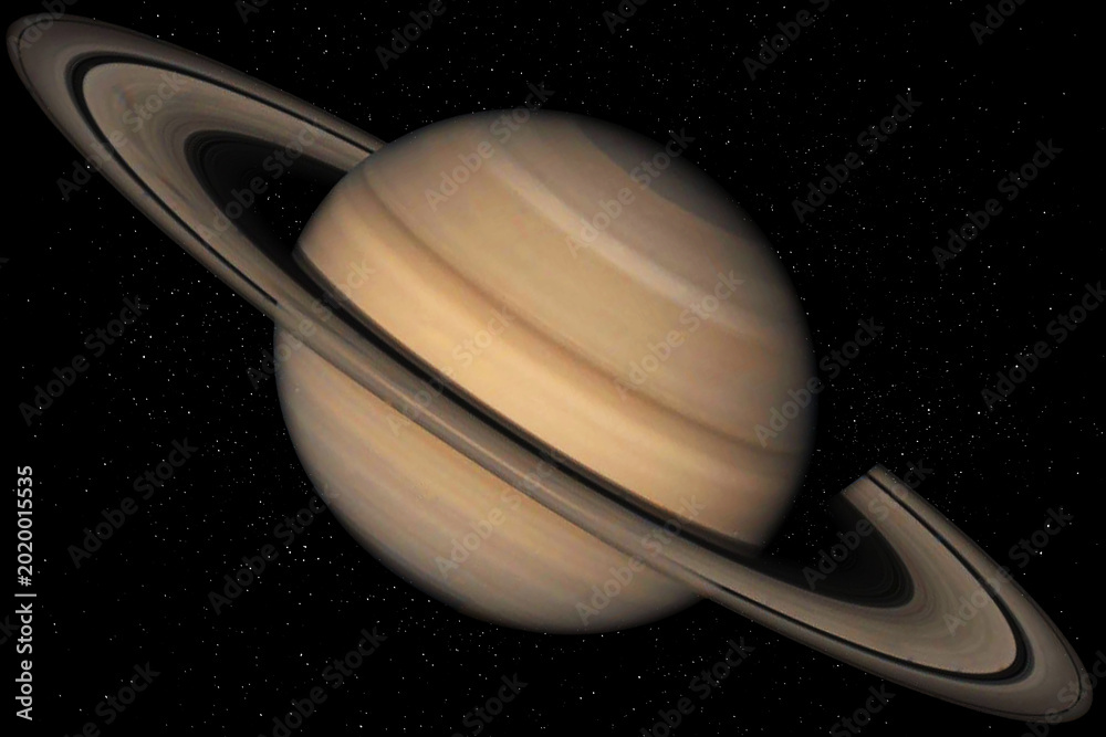 Fototapeta premium Saturn is the sixth planet from the Sun in the Solar System. Image elements furnished by NASA.