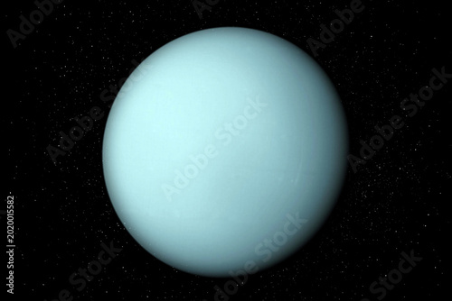 Bilde på lerret Uranus is the seventh planet from the Sun in the Solar System