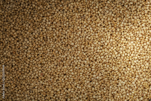 Tablou pe pânză Macro view of quinoa seeds (Chenopodium quinoa) texture background with selectiv