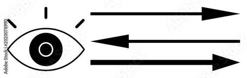 Quadro su tela Vision dynamics, perception, decision-making, focus, navigation, perspective