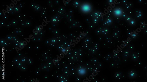 Abstract digital particles background animation with modern colors