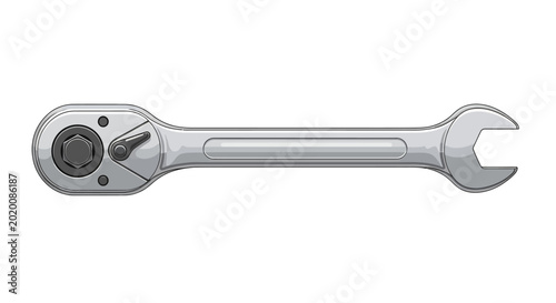Canvas Print Adjustable Wrench Tool for Tightening Bolts.
