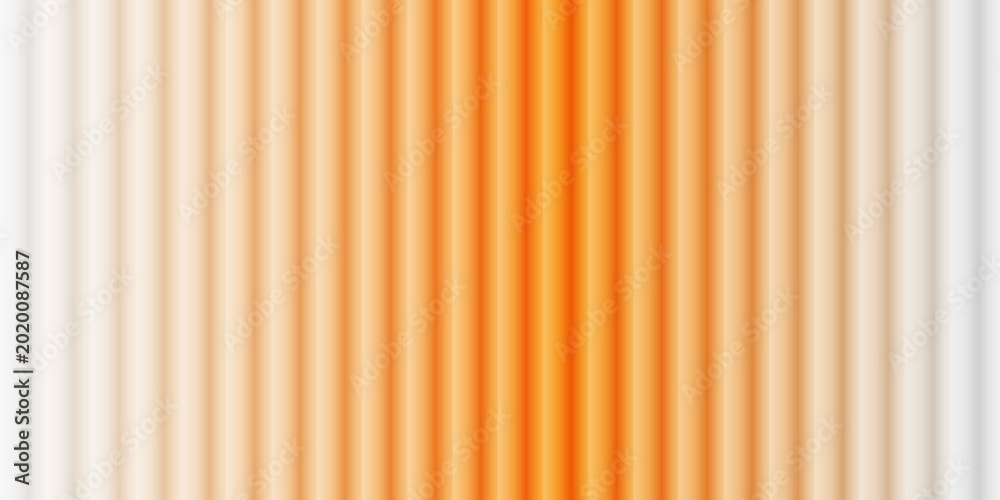 Obraz premium Vertical orange gradient stripes with soft white edges abstract background