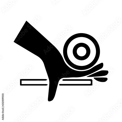 Pinch Point Hand Hazard Icon