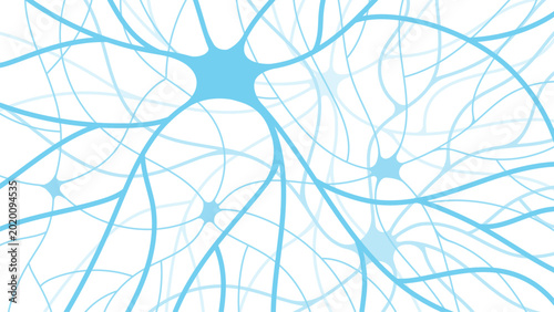 Foto Abstract neuron structure